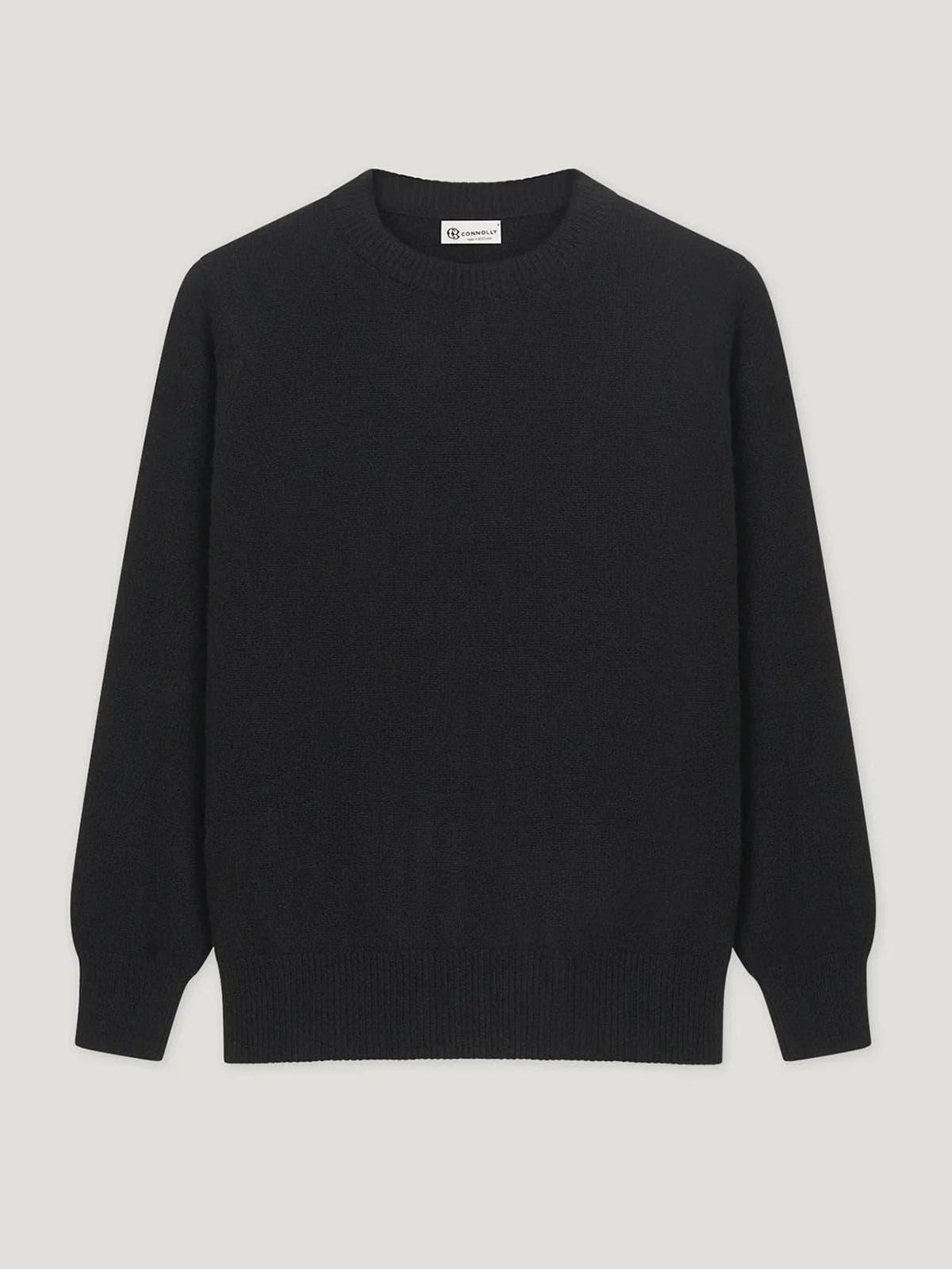 Black 4 Ply Favourite Sweater - Connolly