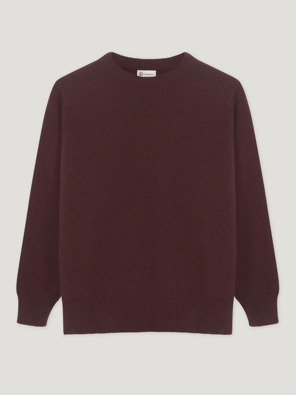 Burgundy 4 Ply Favourite Sweater - Connolly