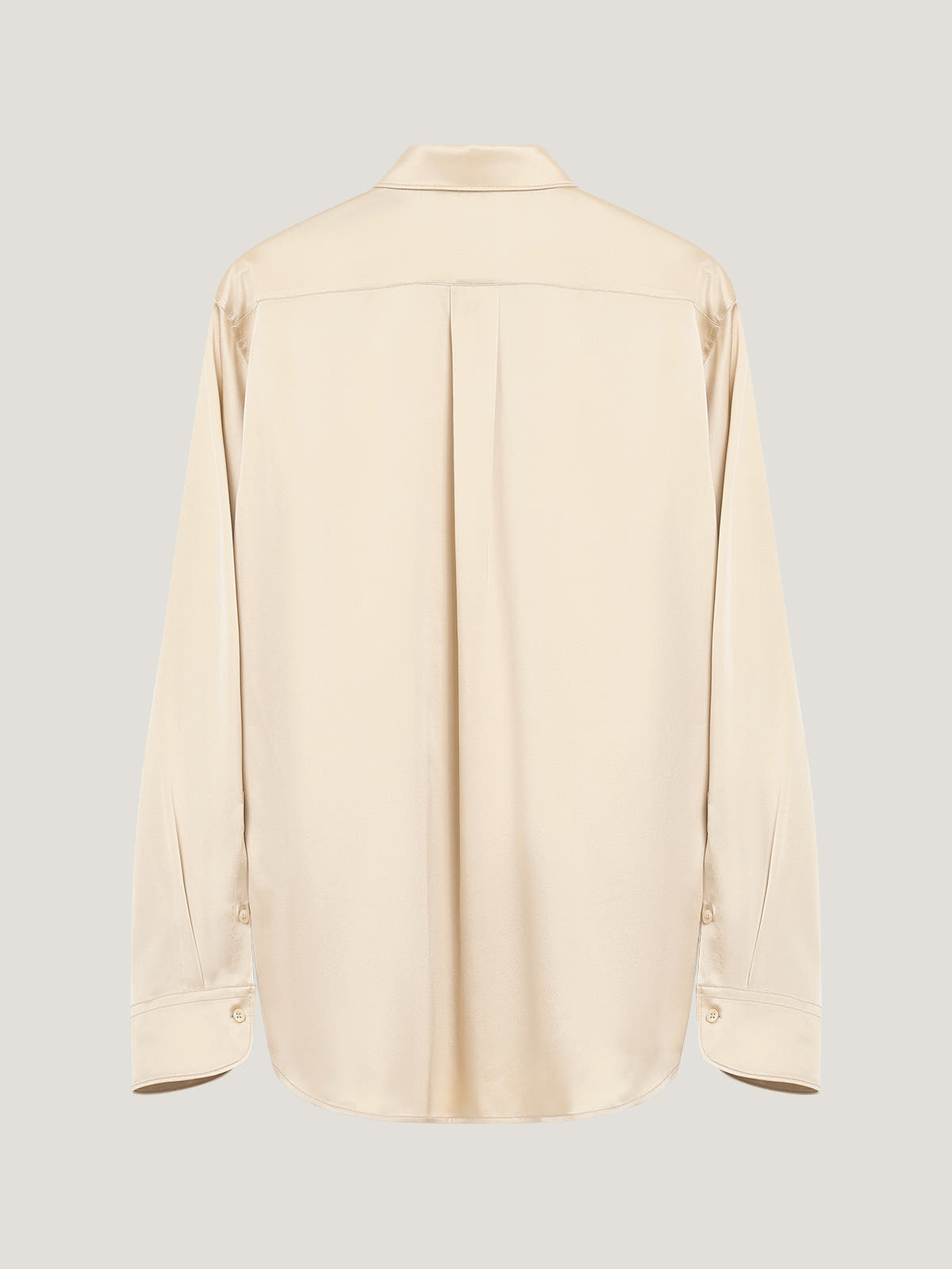 Pearl Satin Loose Fit Single Cuff Shirt - Connolly
