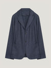 Blue 2 Button Wool Jacket