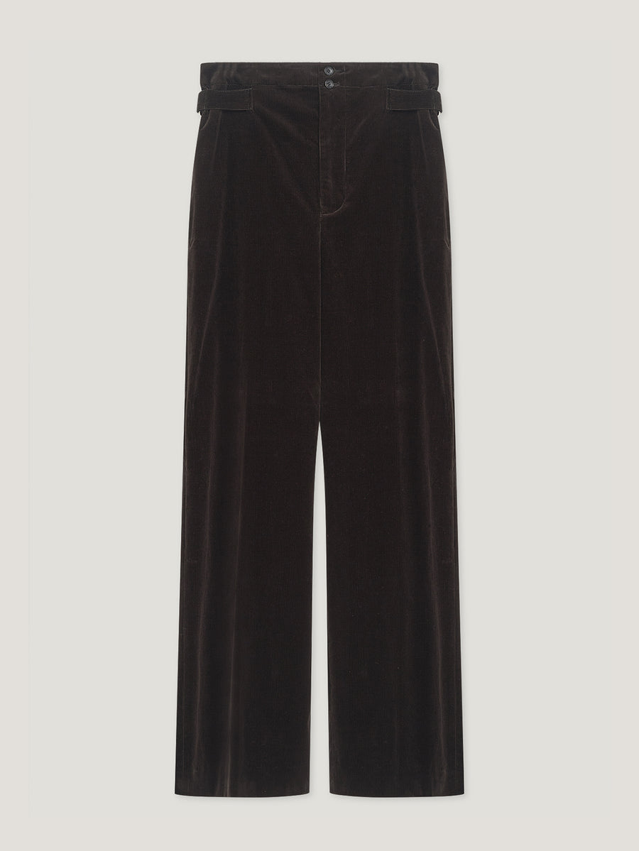 Brown Cord Sash Trousers - Connolly