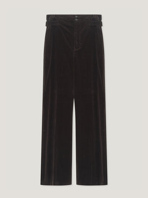 Brown Cord Sash Trousers