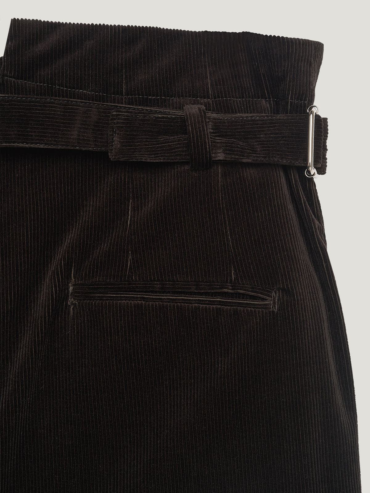 Brown Cord Sash Trousers - Connolly