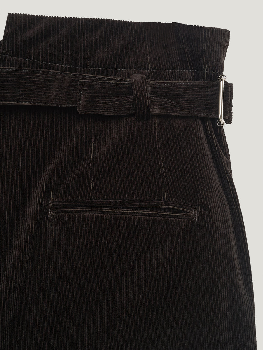 Brown Cord Sash Trousers - Connolly