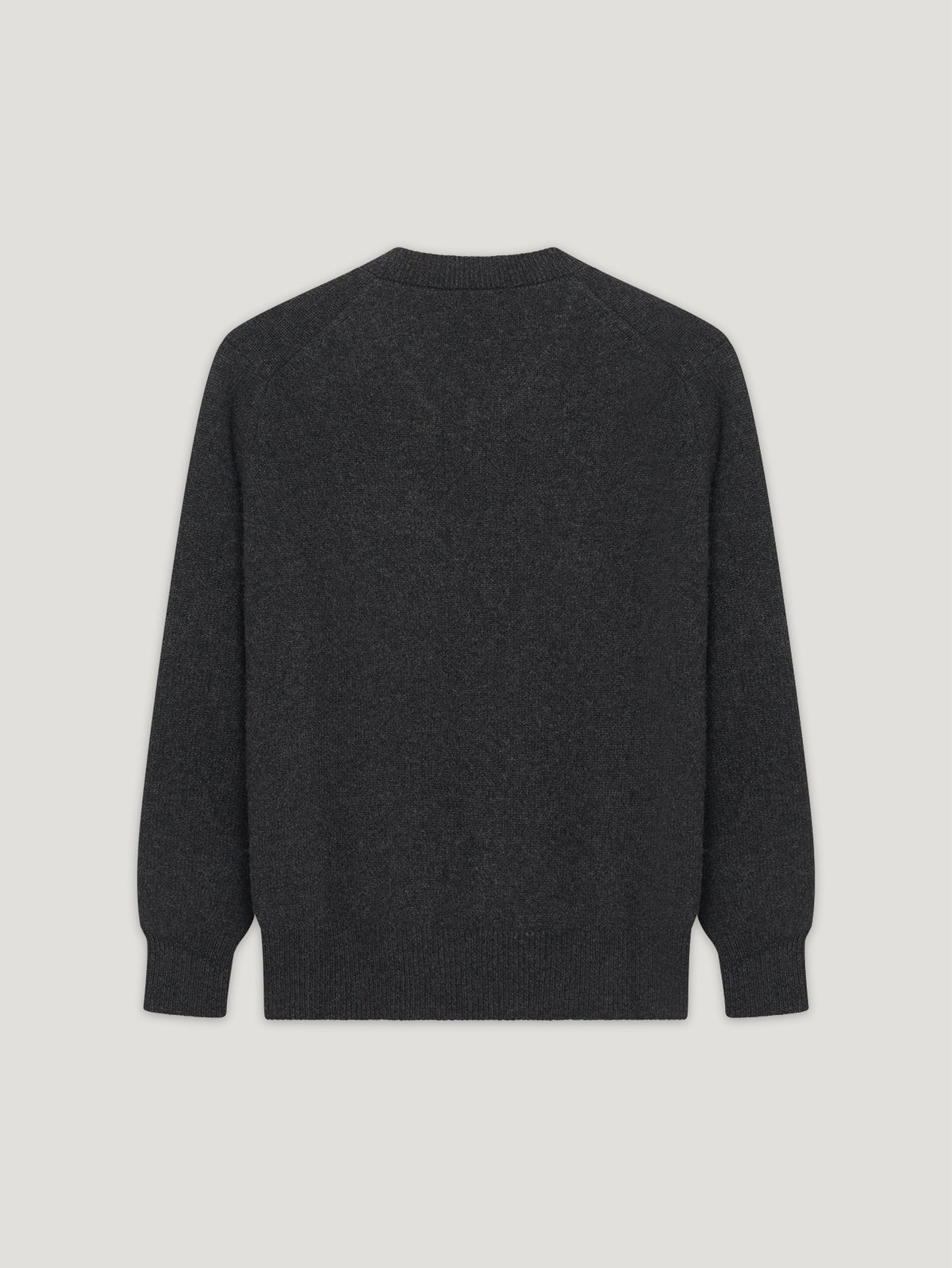 Charcoal 4 Ply Favourite V Neck Sweater - Connolly