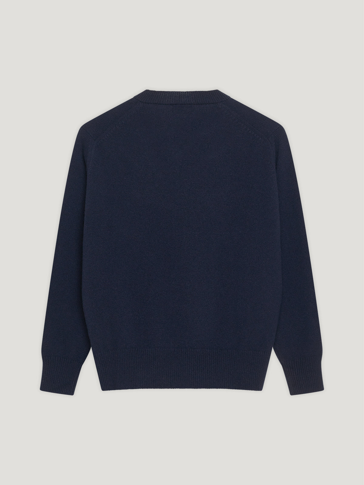 Navy 4 Ply Favourite V Neck Sweater - Connolly