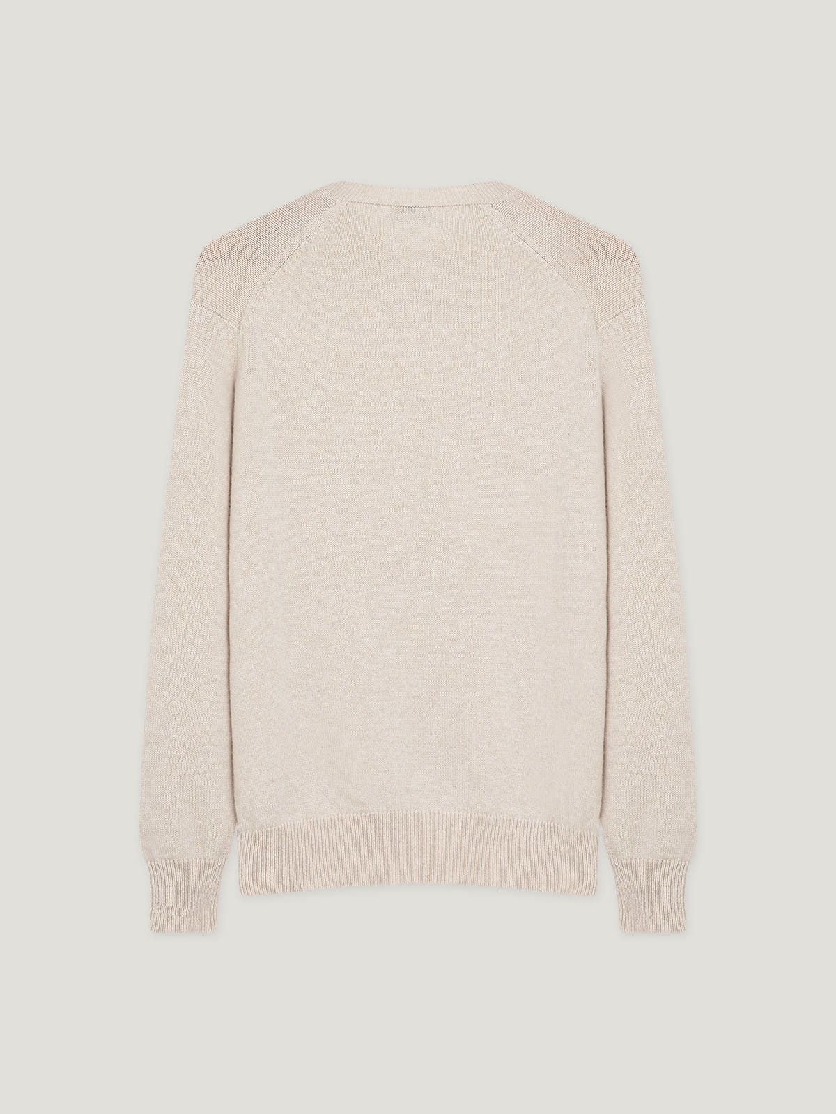 Oat 4 Ply Favourite V Neck Sweater - Connolly