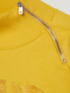 Yellow Embroidered Driving Sweatshirt