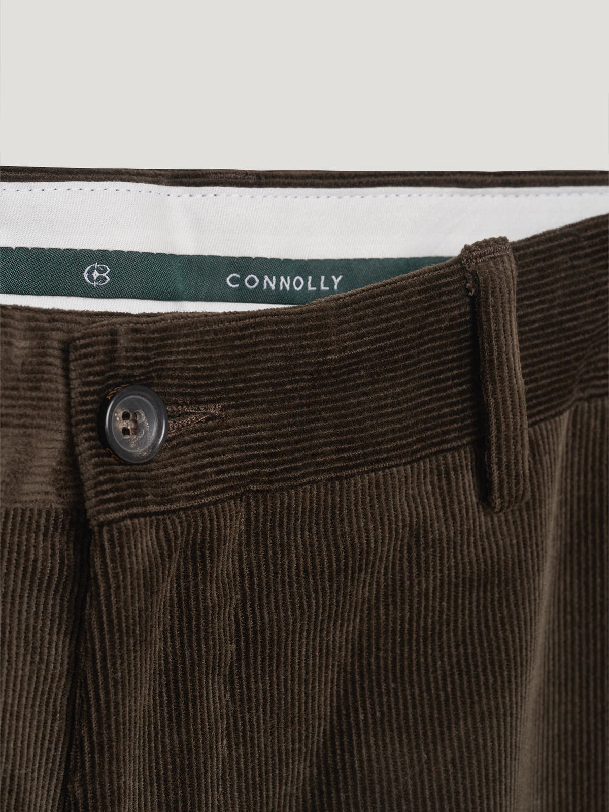 Dark Brown Cord Trousers - Connolly