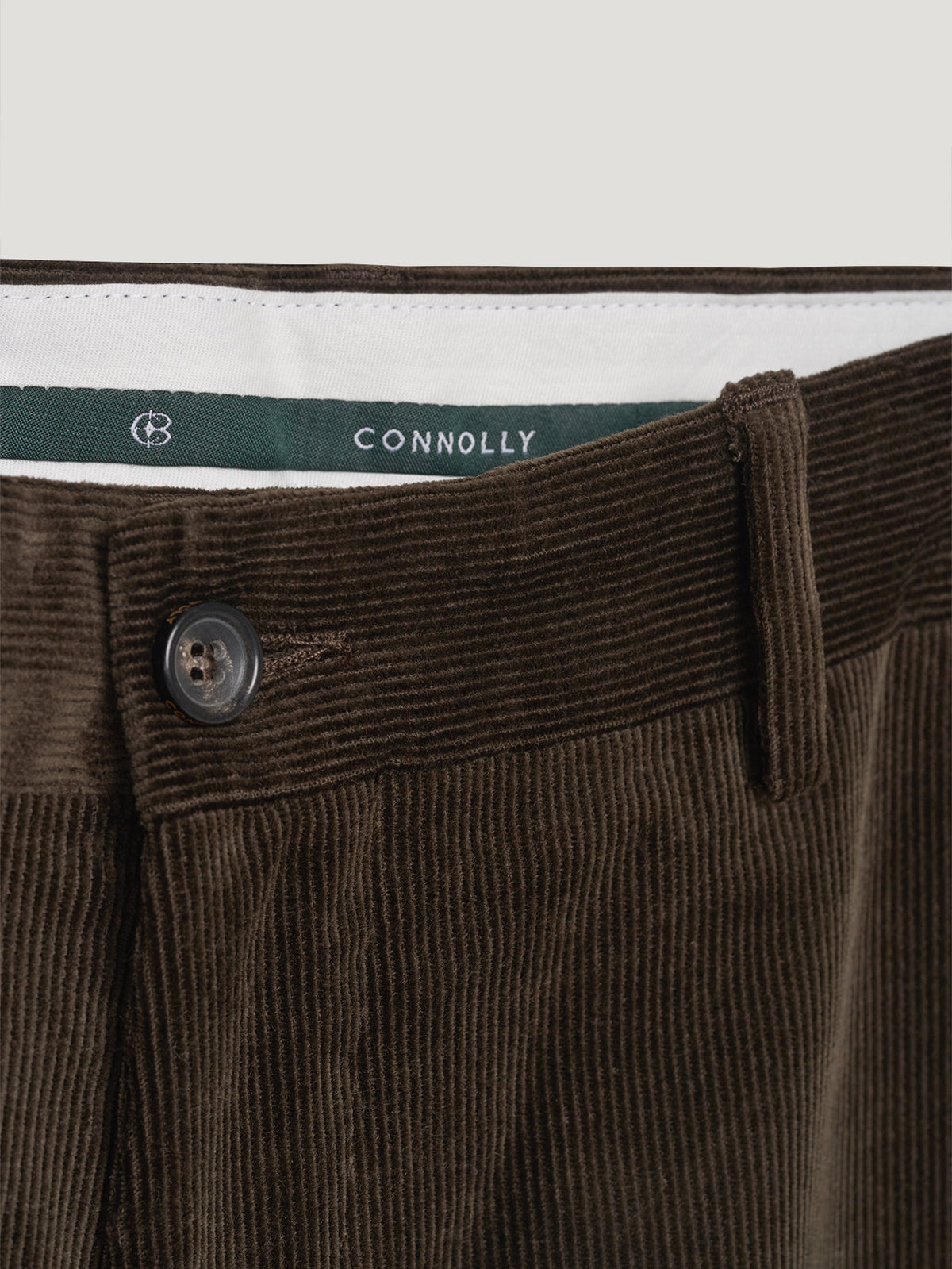 Dark Brown Cord Trousers - Connolly