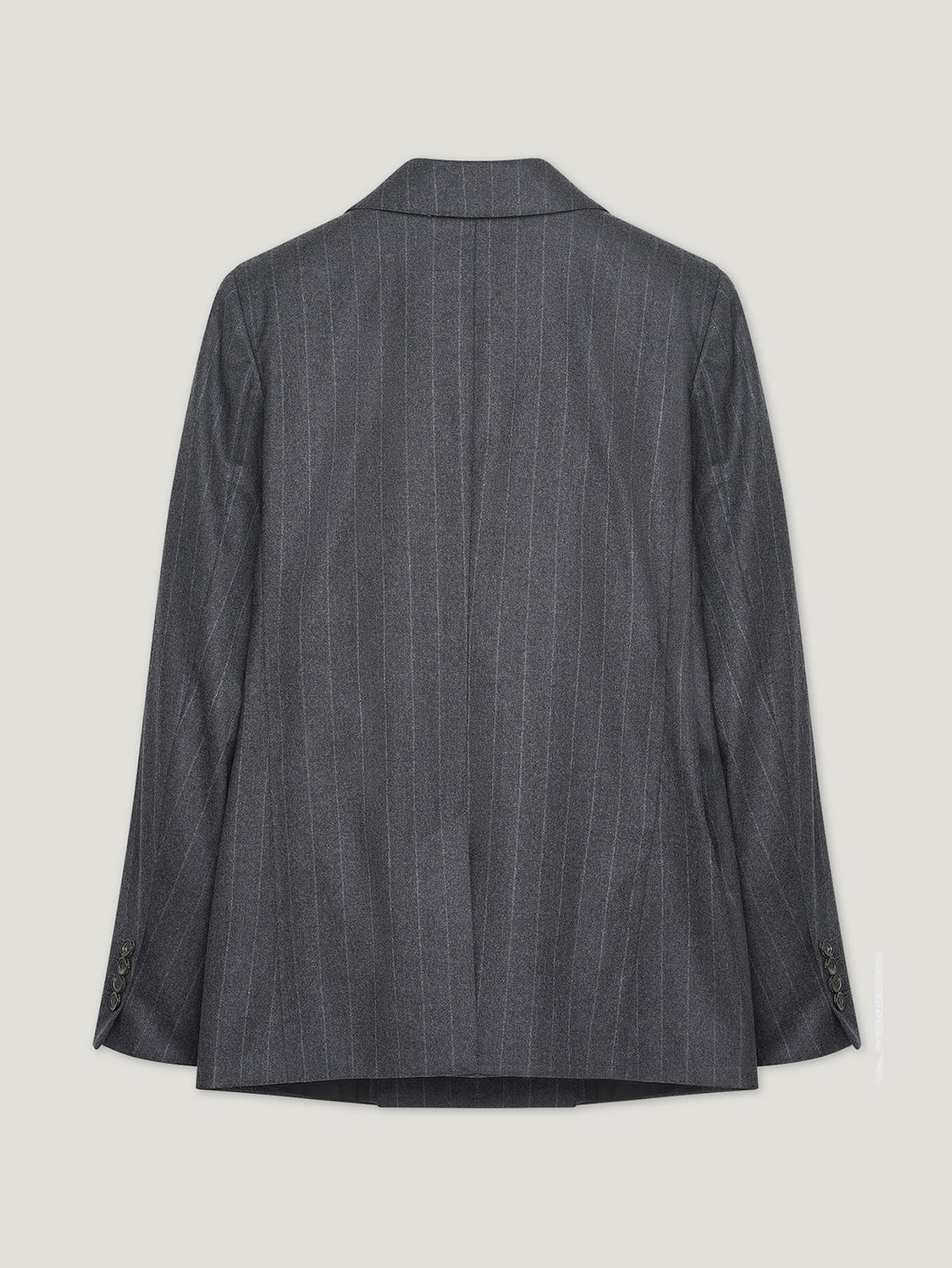 Charcoal Chalk Stripe Double Breasted Jacket - Connolly