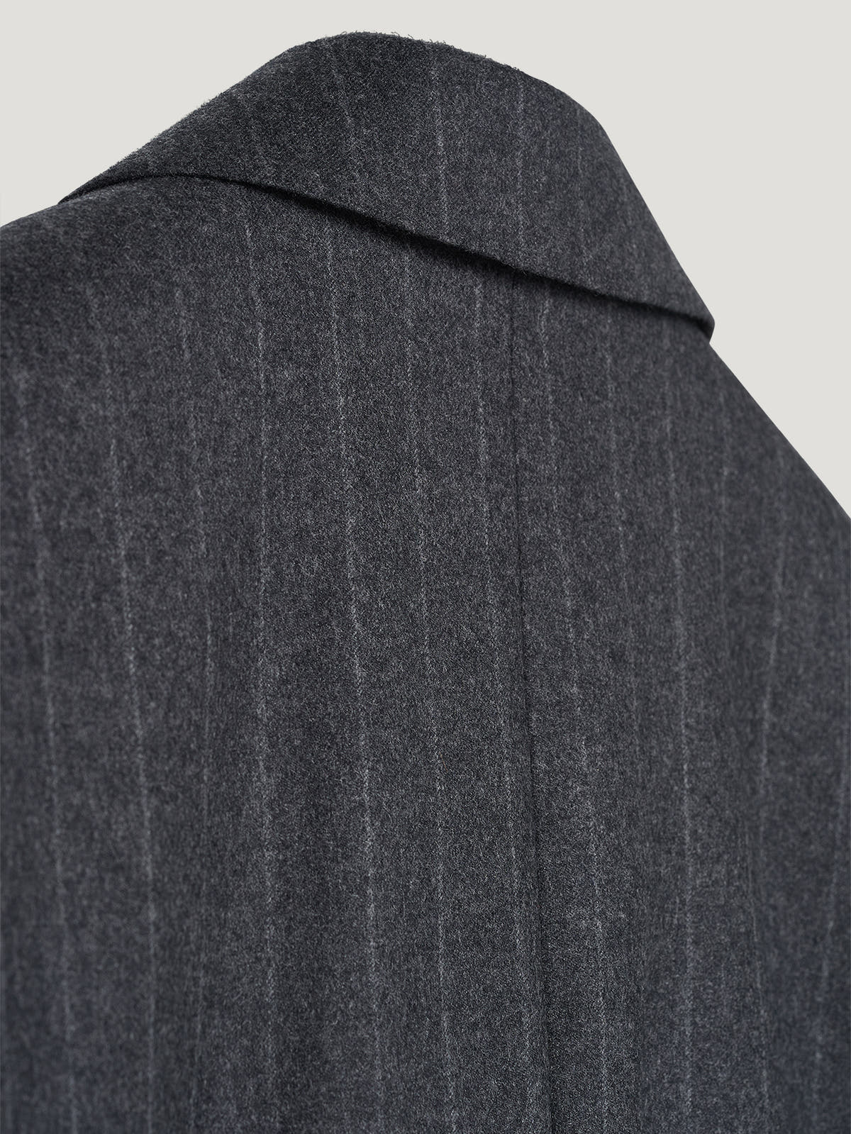 Charcoal Chalk Stripe Double Breasted Jacket - Connolly