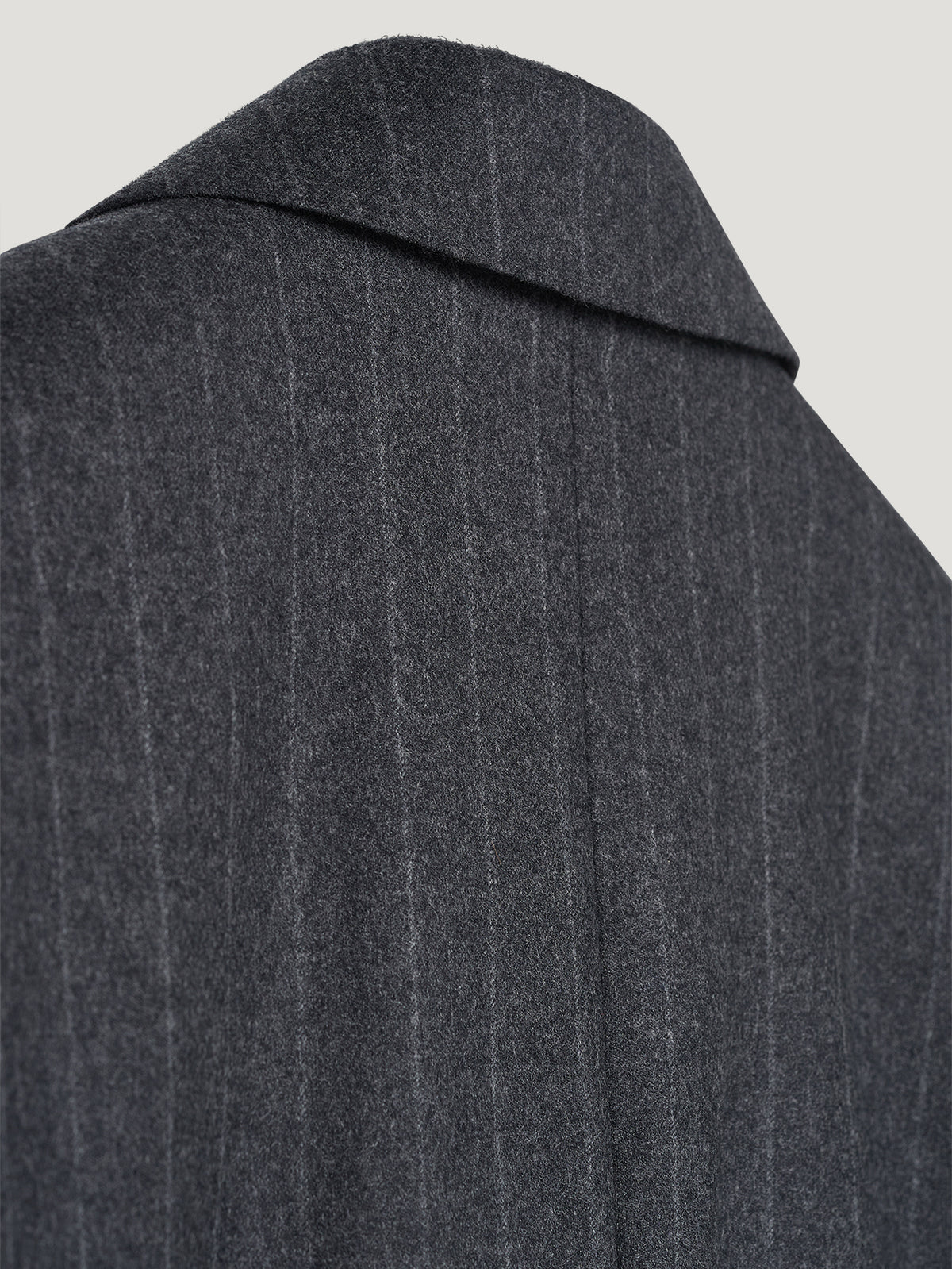 Charcoal Chalk Stripe Double Breasted Jacket - Connolly