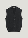 Charcoal Knit Waistcoat