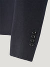 Navy Double Face 2 Button Jacket
