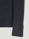 Navy Double Face 2 Button Jacket