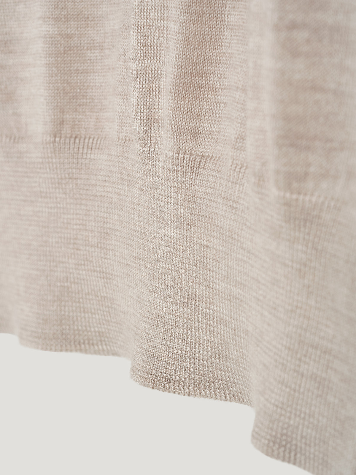 Ecru Classic Cashmere & Silk T-Shirt - Connolly