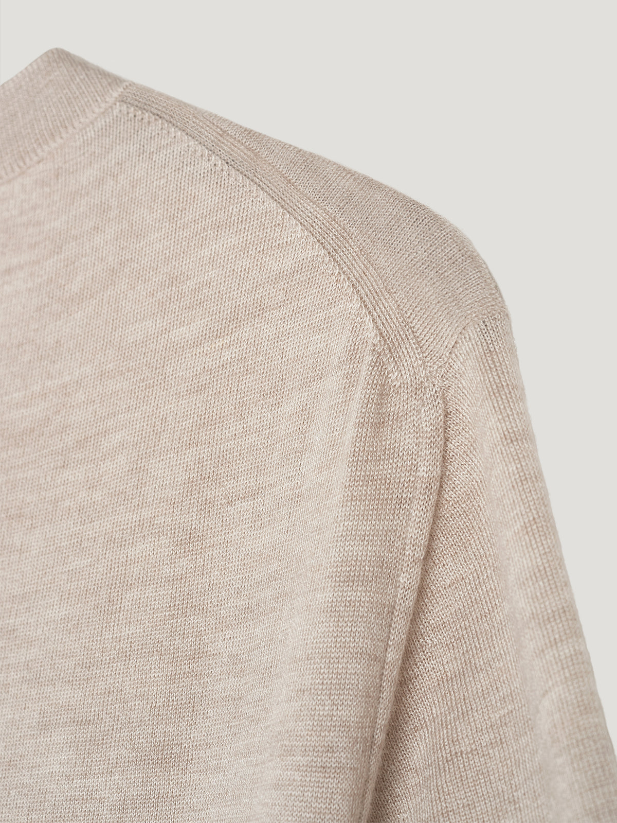 Ecru Classic Cashmere & Silk T-Shirt - Connolly