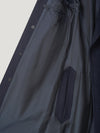 Navy Double Breasted Peak Label Long Coat