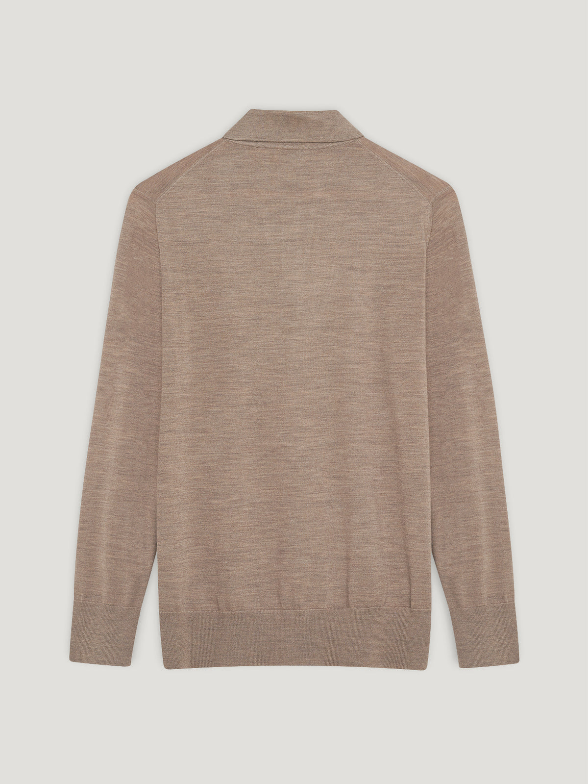 Natural 3 Button Merino Polo Shirt - Connolly