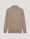 Natural 3 Button Merino Polo Shirt