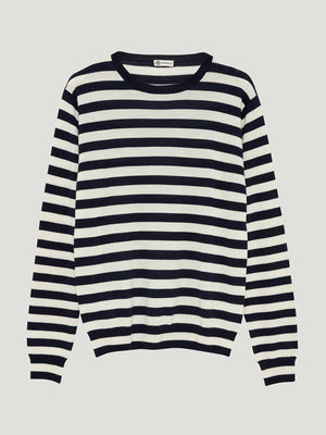 Navy Rally Stripe Sweater