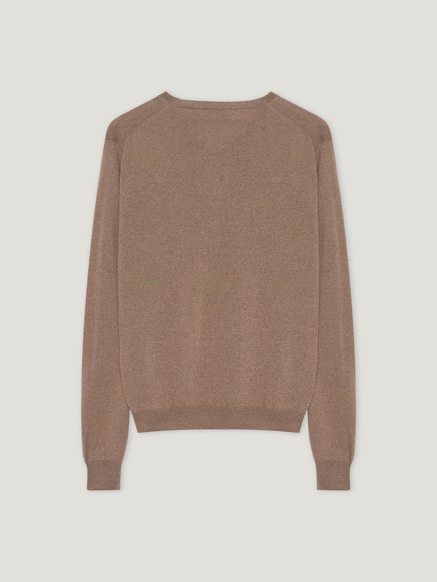 Dark Natural Rally V Neck - Connolly