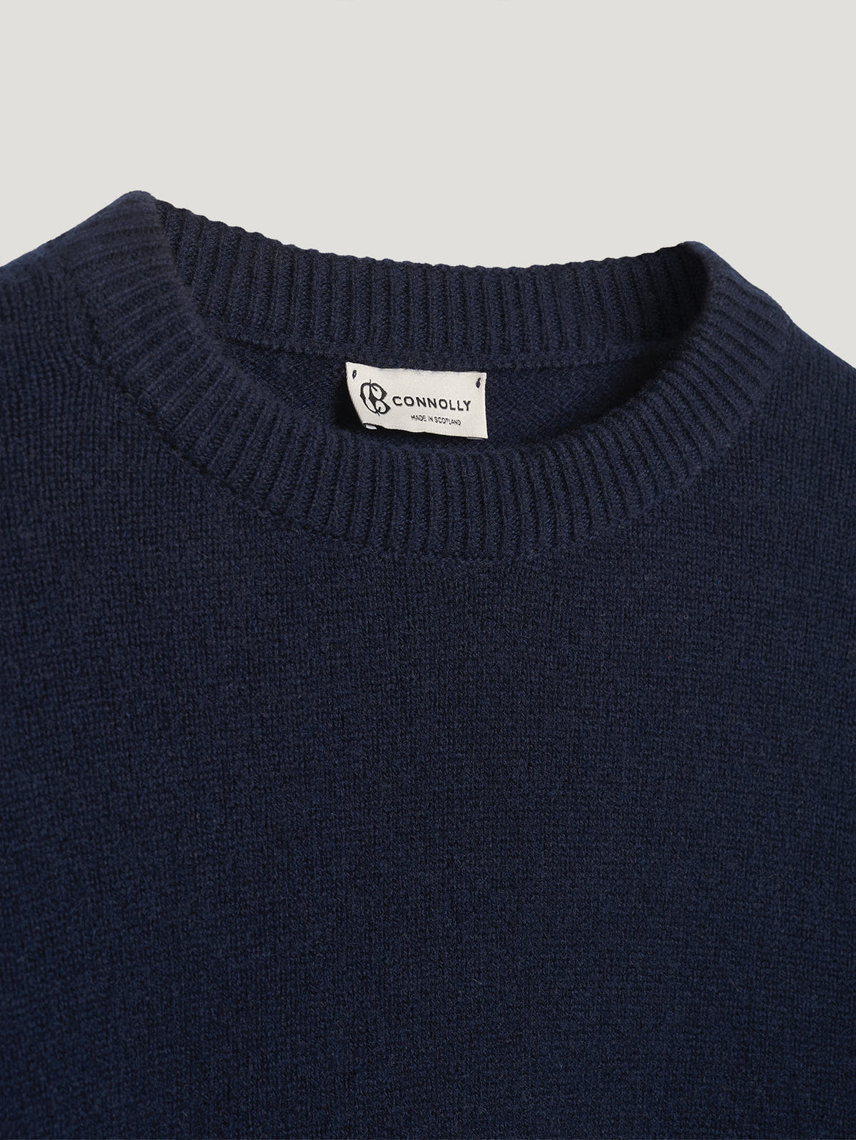 Navy 4 Ply Favourite Sweater - Connolly