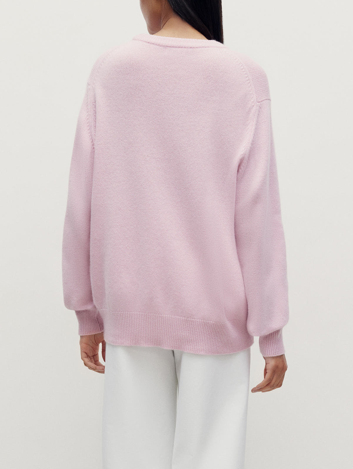 Pale Pink 4 Ply Favourite Sweater - Connolly