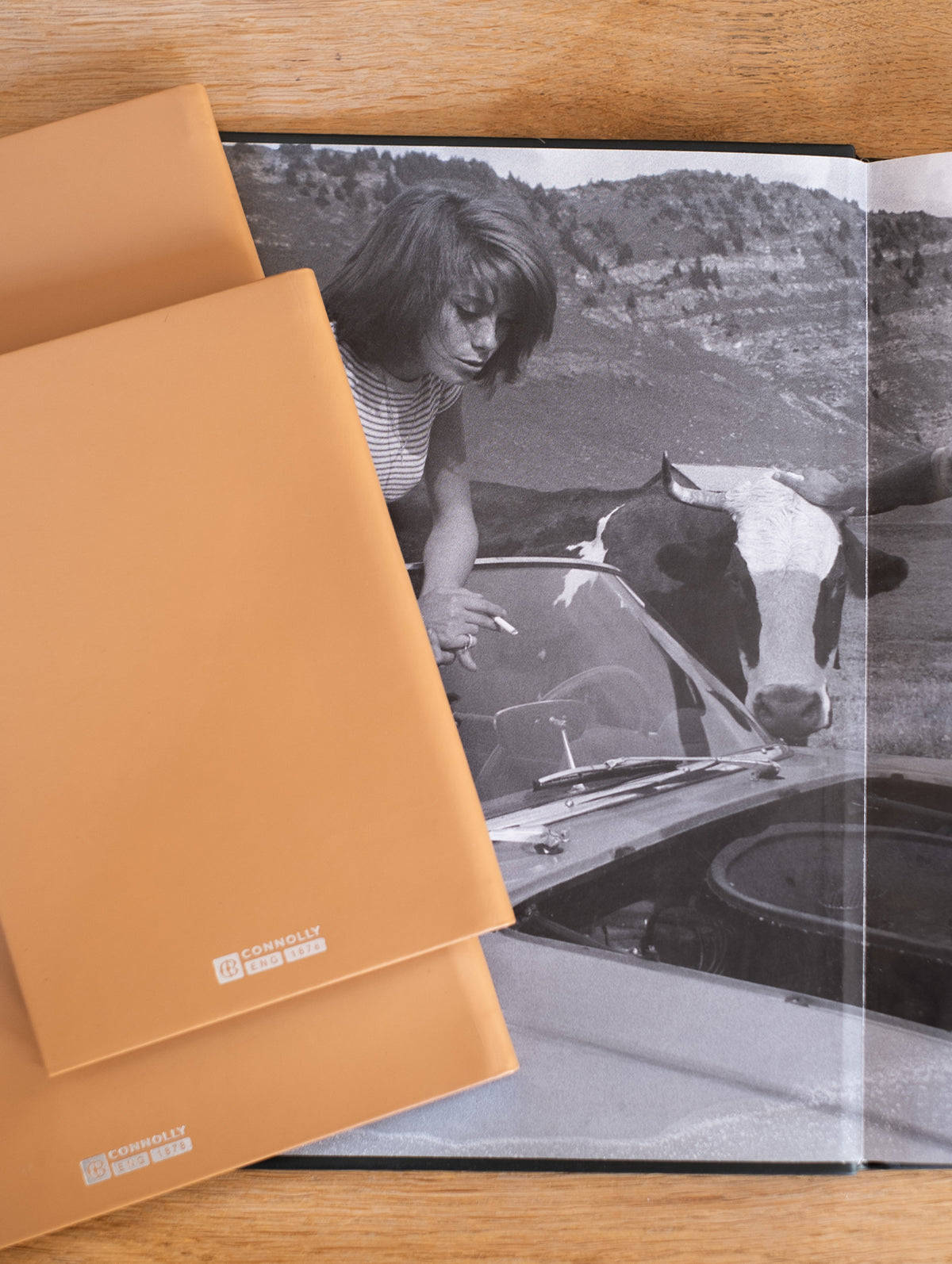 Tan A4 Leather Bound Notebook - Connolly