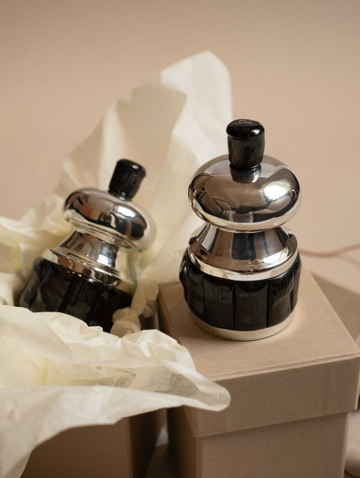 Pewter Salt Mill