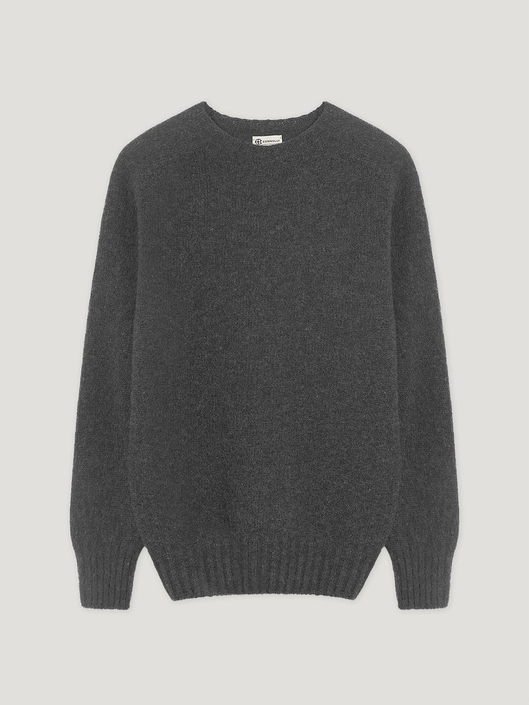 Smoulder Shetland Crew Neck Connolly Knitwear Made in UK