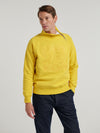 Yellow Embroidered Driving Sweatshirt