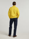 Yellow Embroidered Driving Sweatshirt