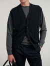 Charcoal Knit Waistcoat