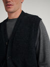 Charcoal Knit Waistcoat