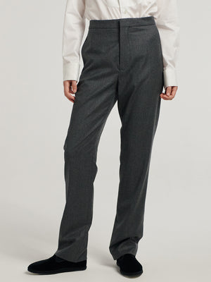 Grey Tapered Trousers