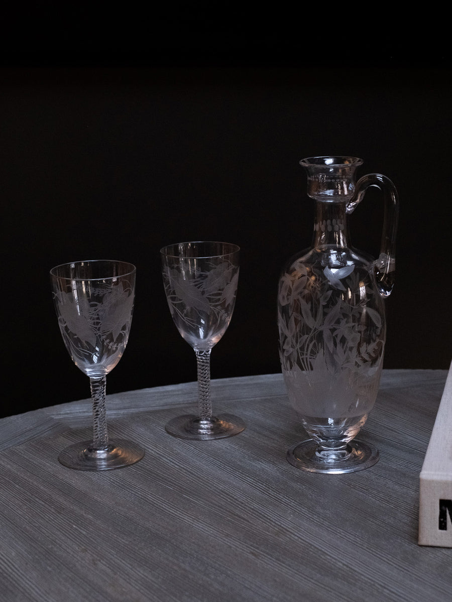 Champagne Jug and Pair Goblets Set - Connolly