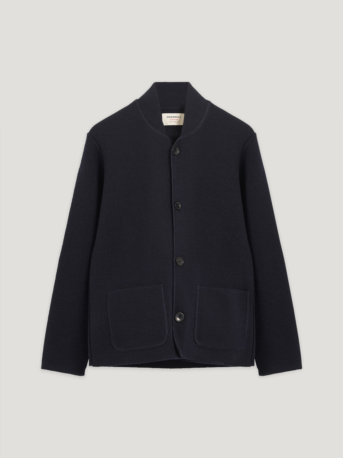 Navy Single Breasted Driving Jacket - Connolly