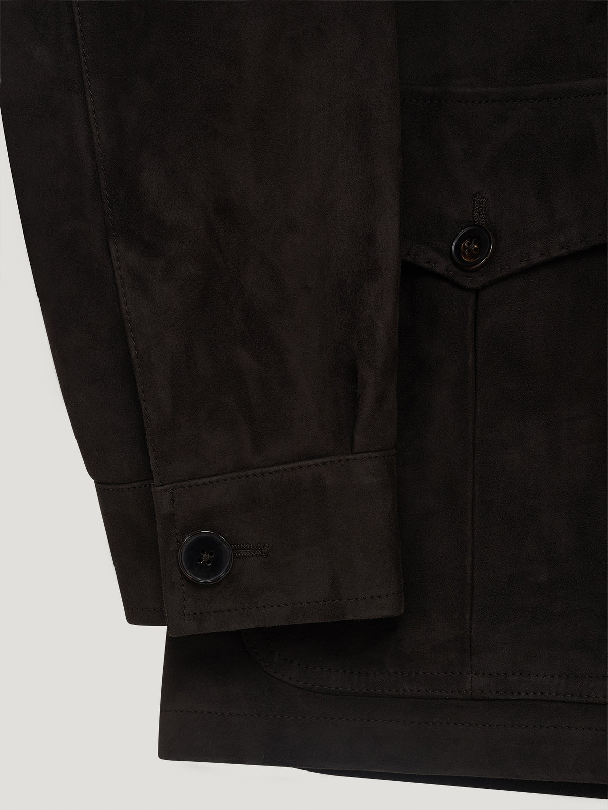 Brown Suede Safari Jacket - Connolly