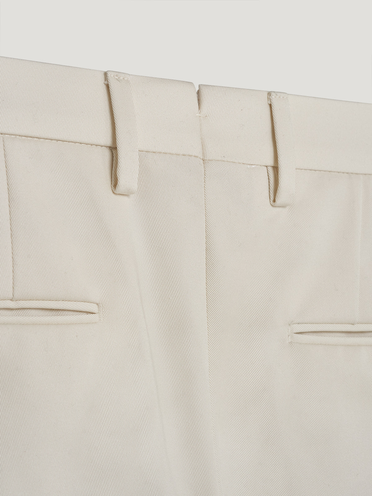 White Japanese Twill Trousers - Connolly