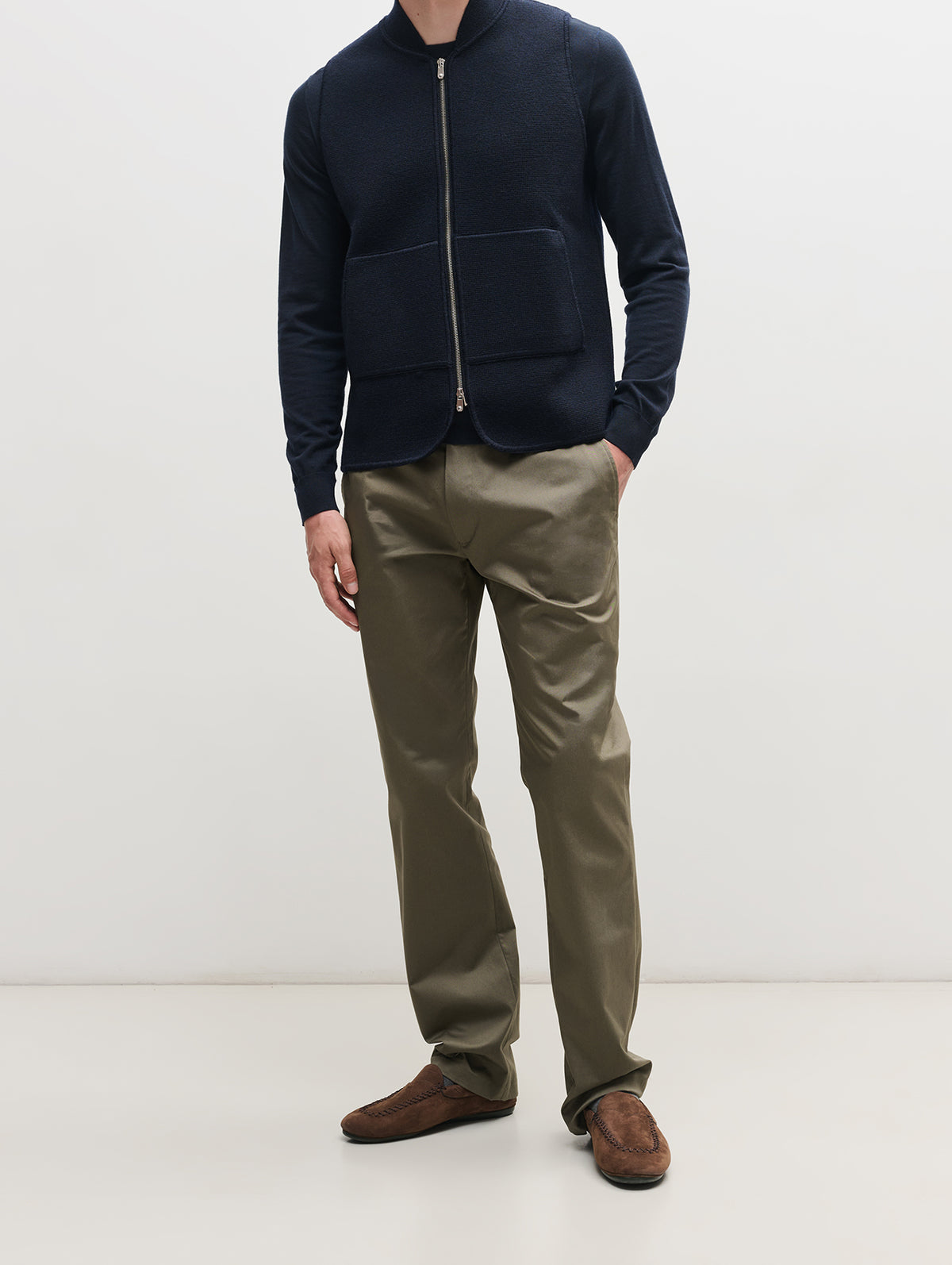 Wool Drop Back Car Vest