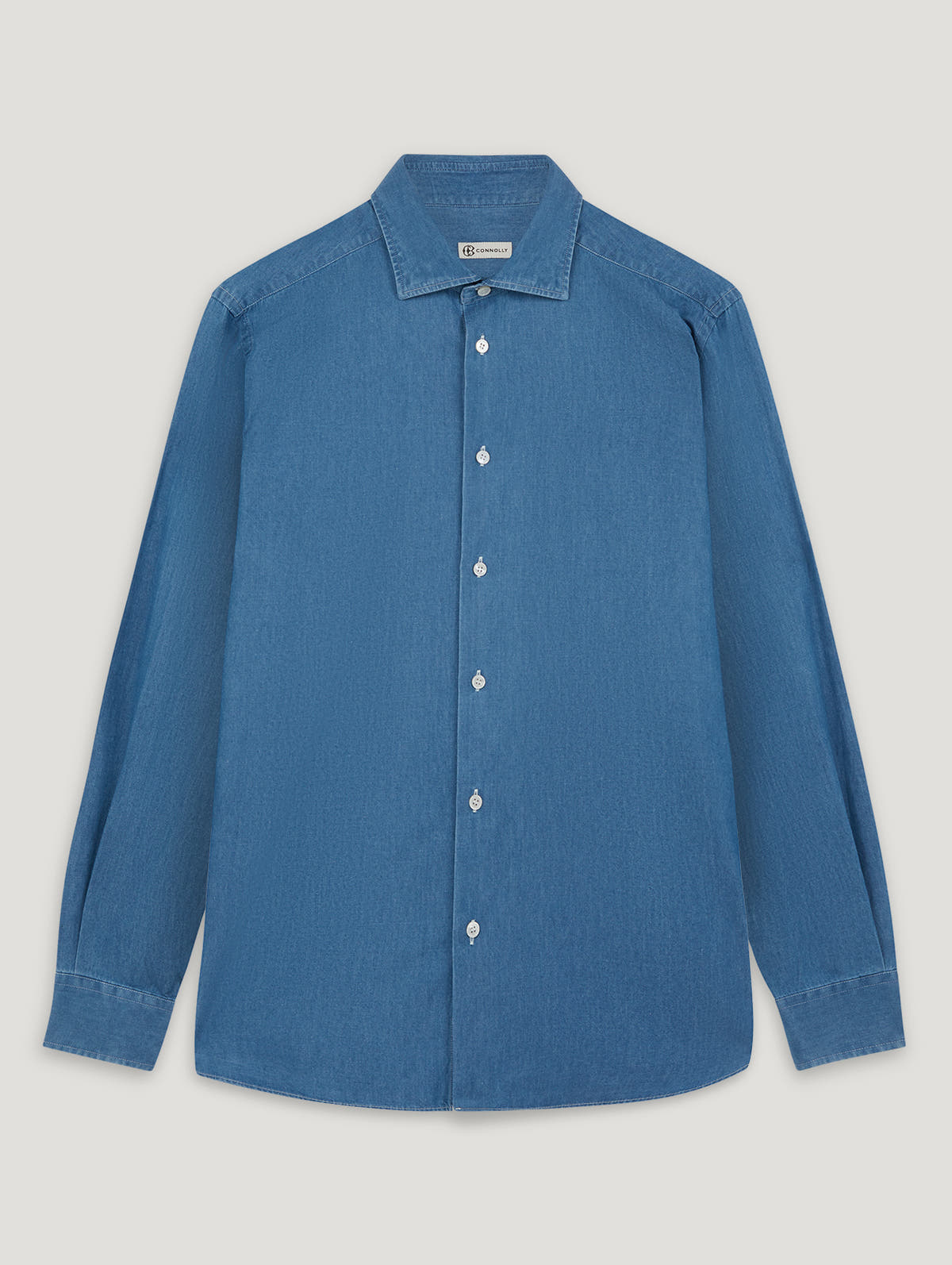 Light Blue Denim Richmond Shirt - Connolly