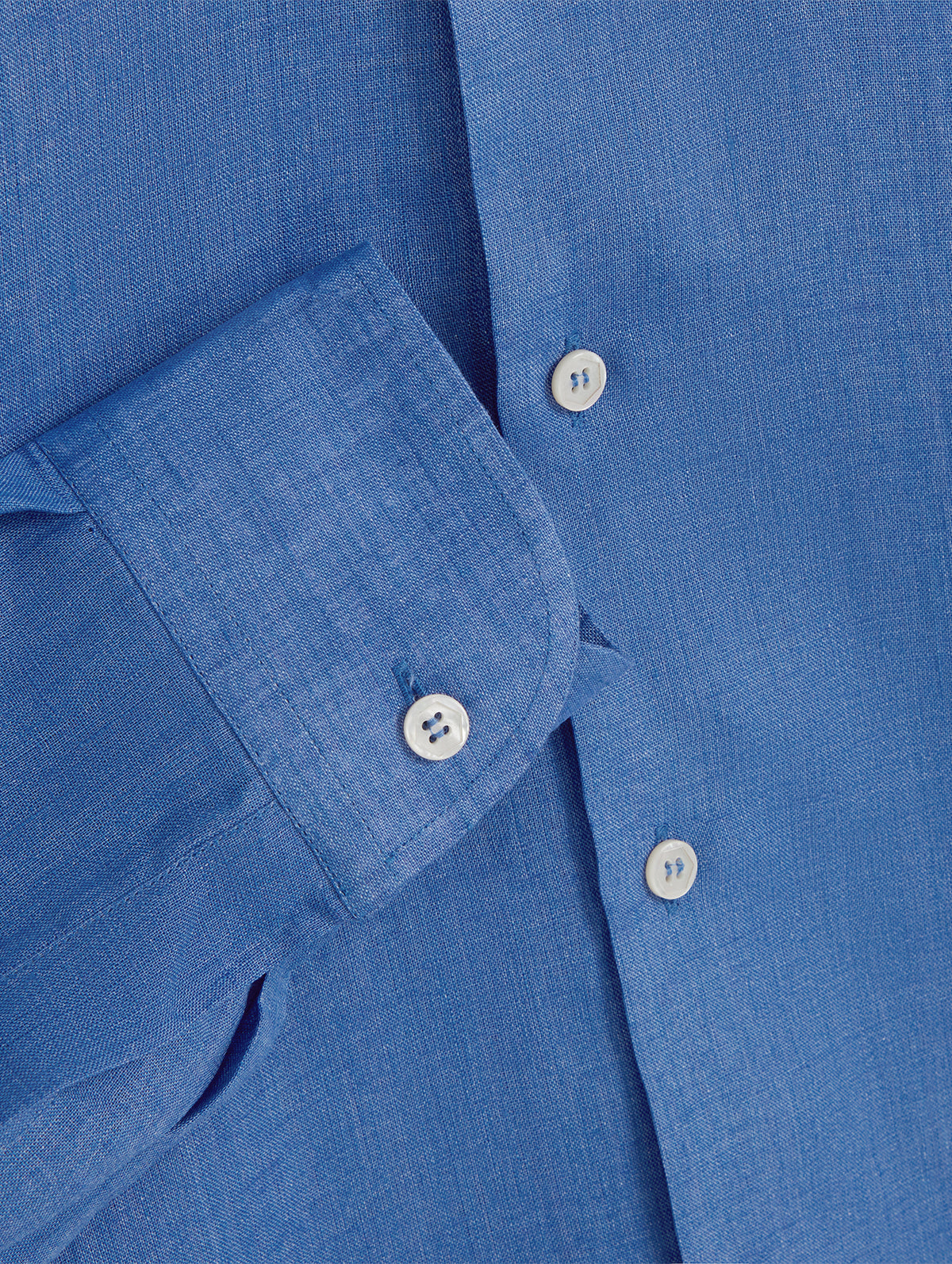 Blue Linen Richmond Shirt - Connolly