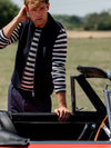 Navy Rally Stripe Sweater