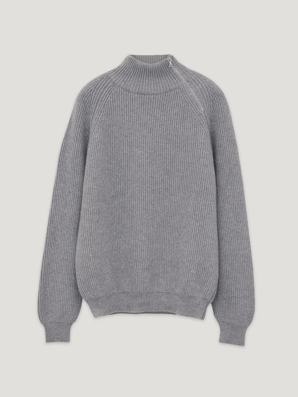Grey Driving Sweater