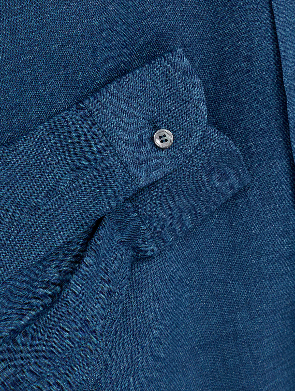 Navy Linen Richmond Shirt - Connolly