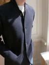 Navy Single Breasted Driving Jacket