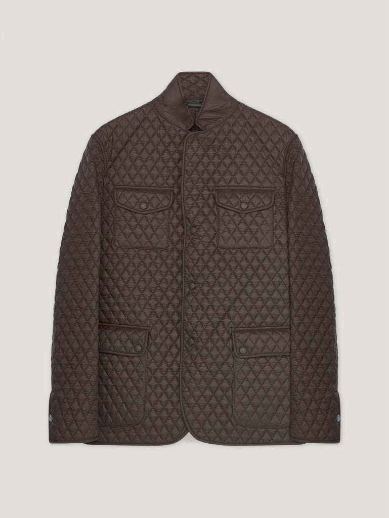 Brown Quilted Norfolk Jacket Connolly