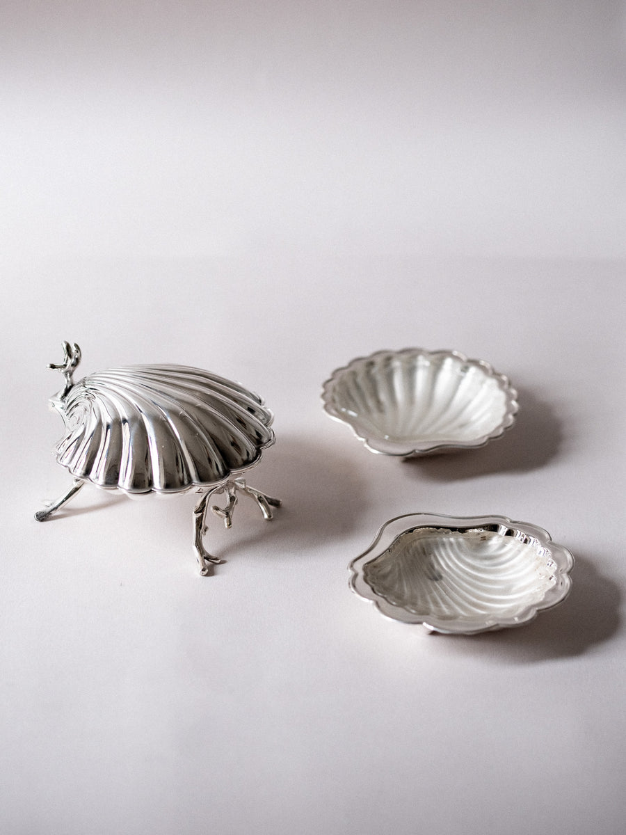 Clam Shell Silver Plate Set - Connolly